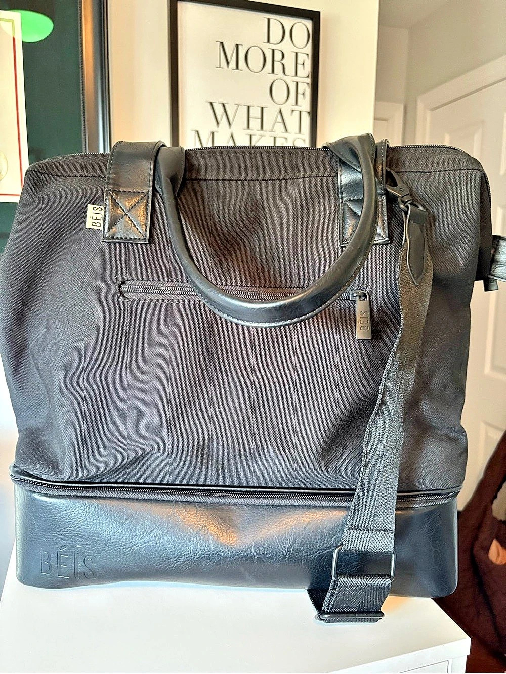 BÉIS The Weekender Black Laptop Travel Bag Like New